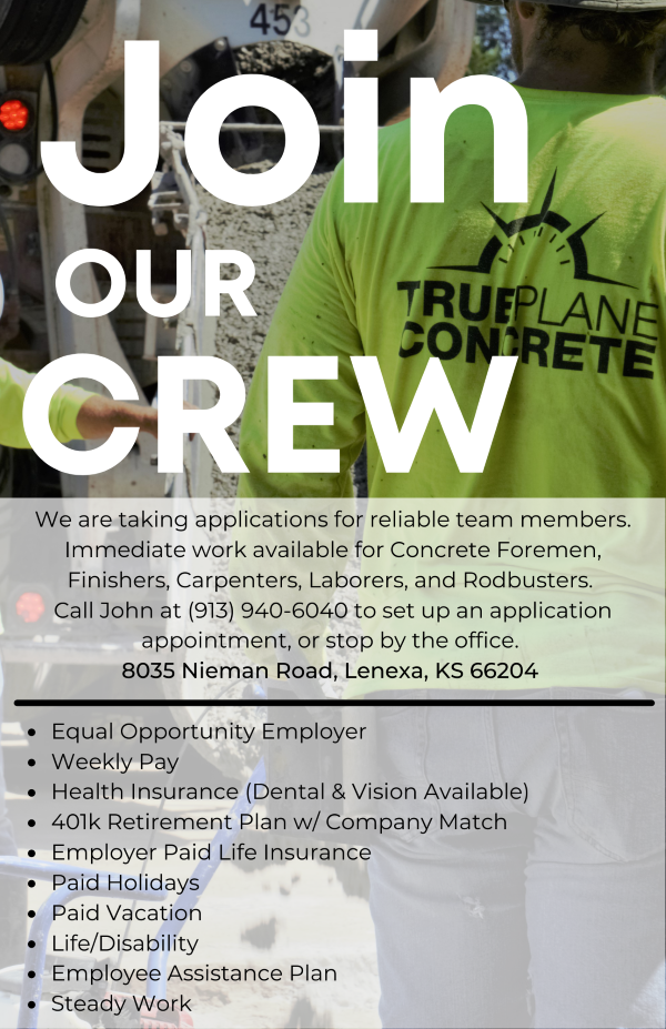 Join Our Crew - True Plane